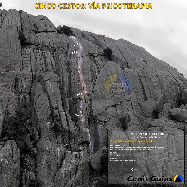Pedriza: Cinco Cestos, Vía Psicoterapia